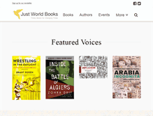 Tablet Screenshot of justworldbooks.com